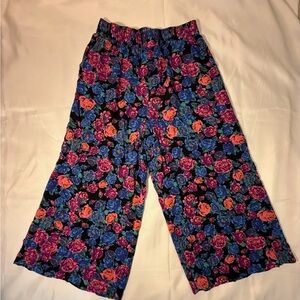 Floral Wide Leg Pants